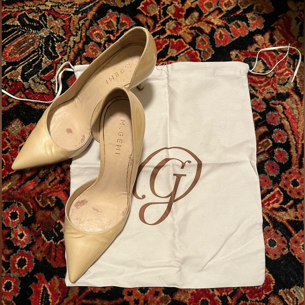 M Gemi patent nude heel, very comfy size 7.5 or 38